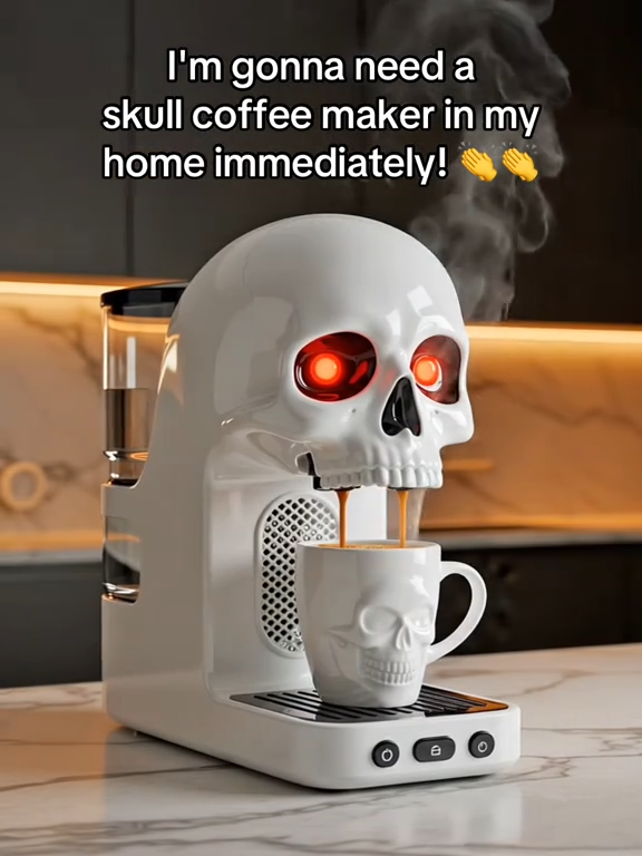 🔥Limited Time Offer💖Skull Coffee Makers(Includes skeleton coffee cup)