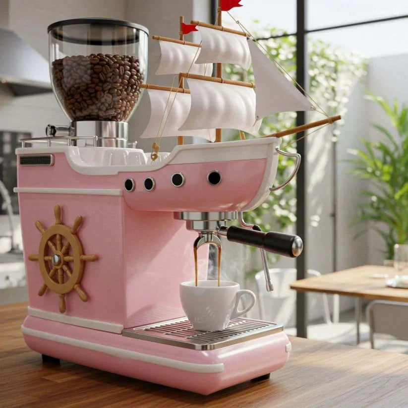 🔥Limited Time Offer💖Bold Design Pirate Ship Coffee Maker