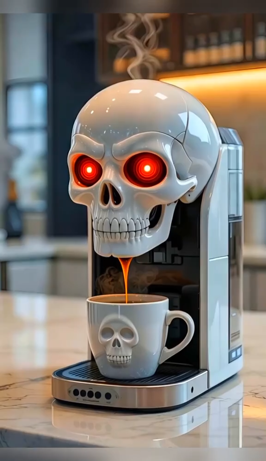 🔥Limited Time Offer💖Bold Design Skull Coffee Maker