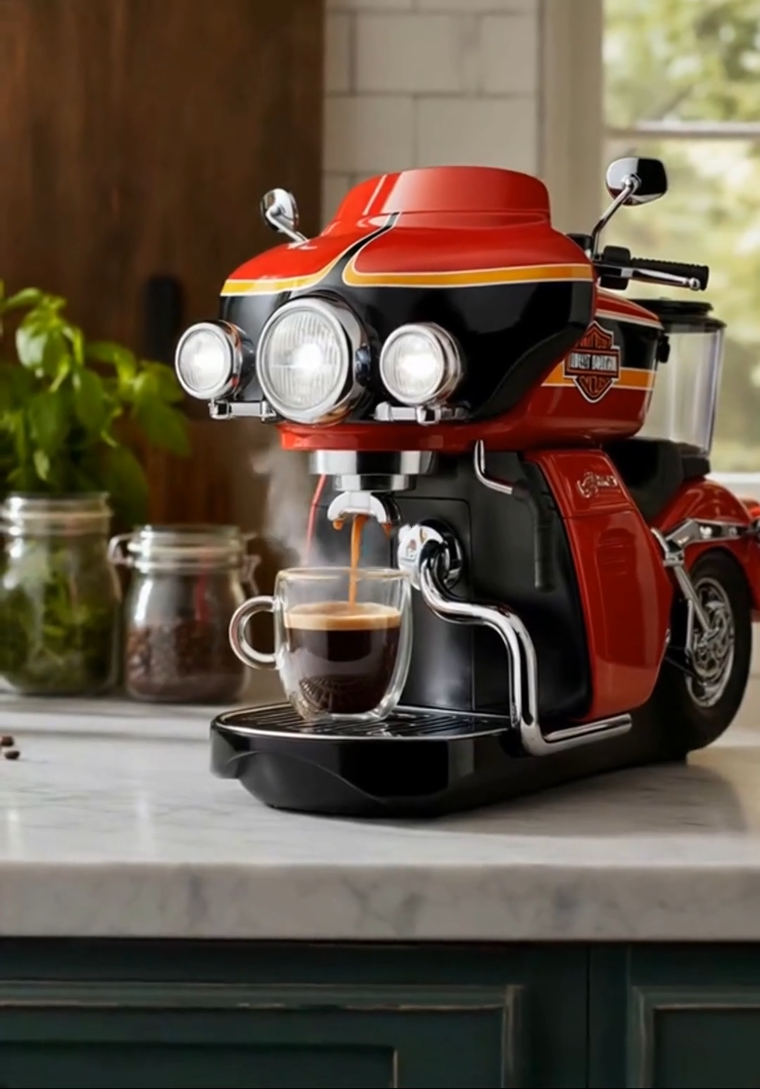 High-performance Motorcycle Coffee Maker