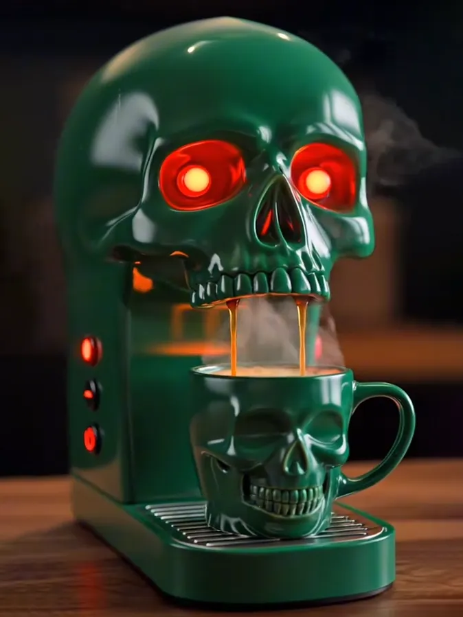 🔥Limited Time Offer💖Skull Coffee Makers(Includes skeleton coffee cup)
