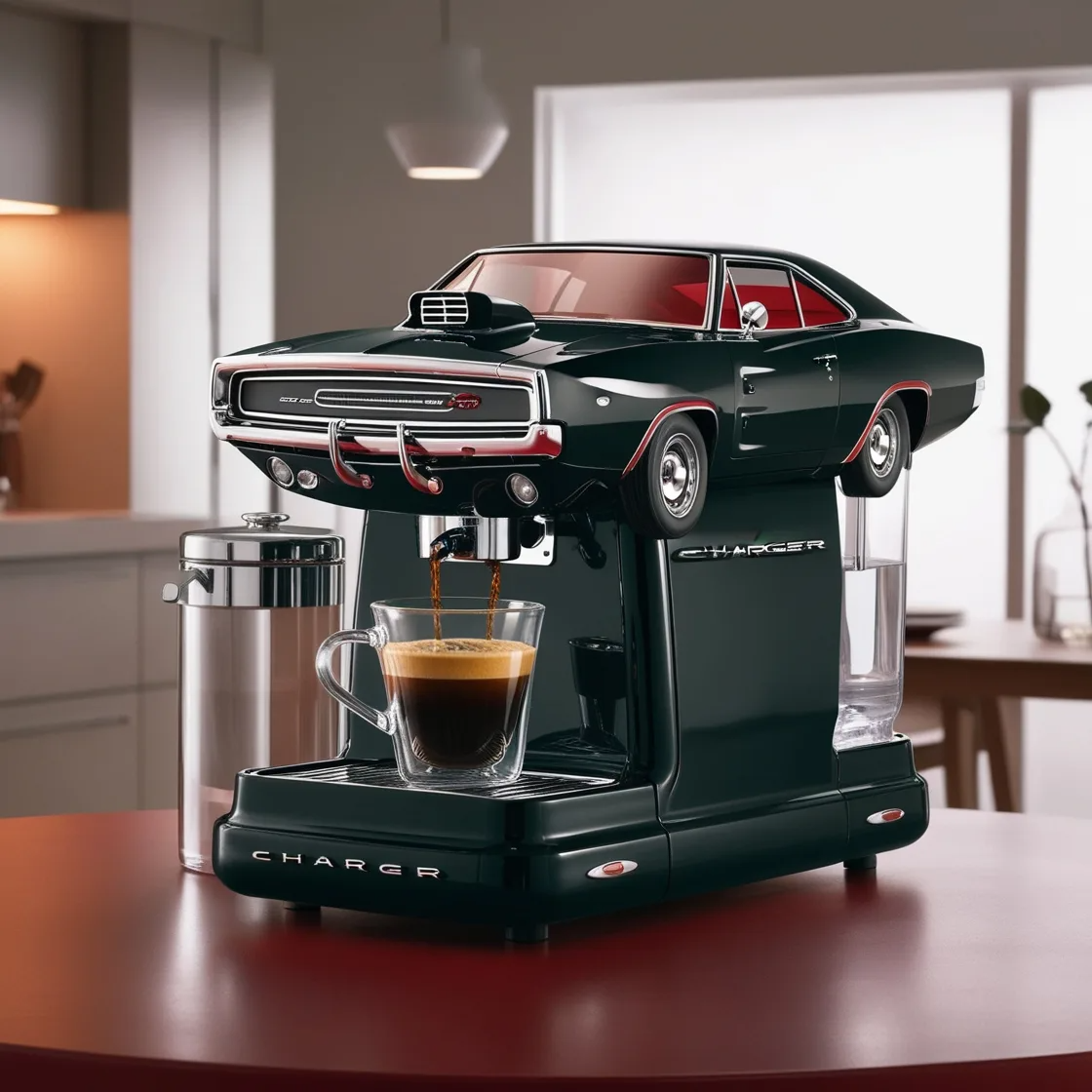 2038 Dodge Charger Inspired Coffee Maker