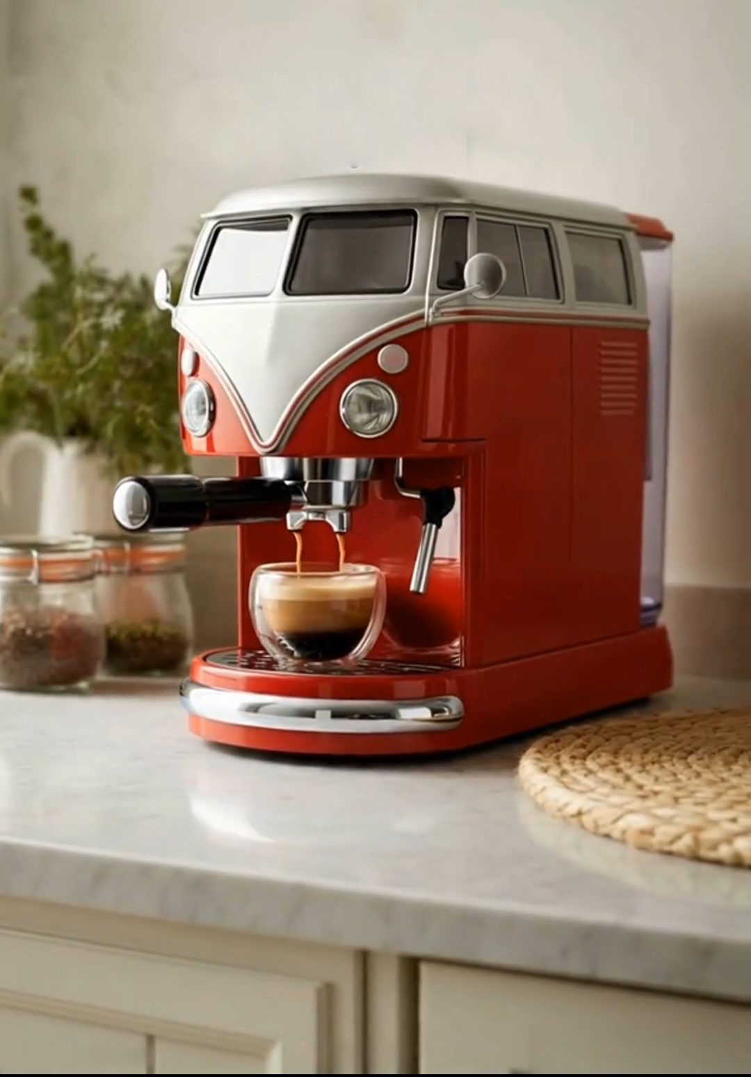 🔥Limited Time Offer💖Bus Car Coffee Maker | Bold Design for Car Lovers’ Mornings